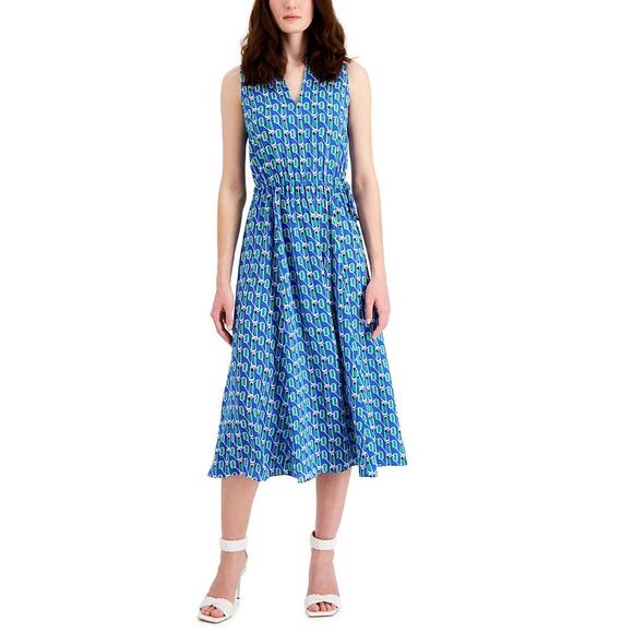 Anne Klein Jenna Drawstring Midi Dress • 2X • Waist Tie Midi - Picture 3 of 8